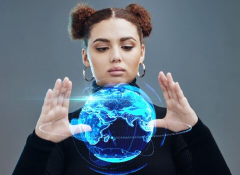 globe-hologram-futuristic-tech-and-woman-technol-2023-01-13-00-06-48-utc